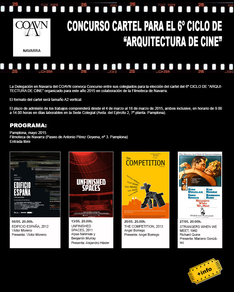 Concurso Cartel Ciclo Arquitectura de Cine