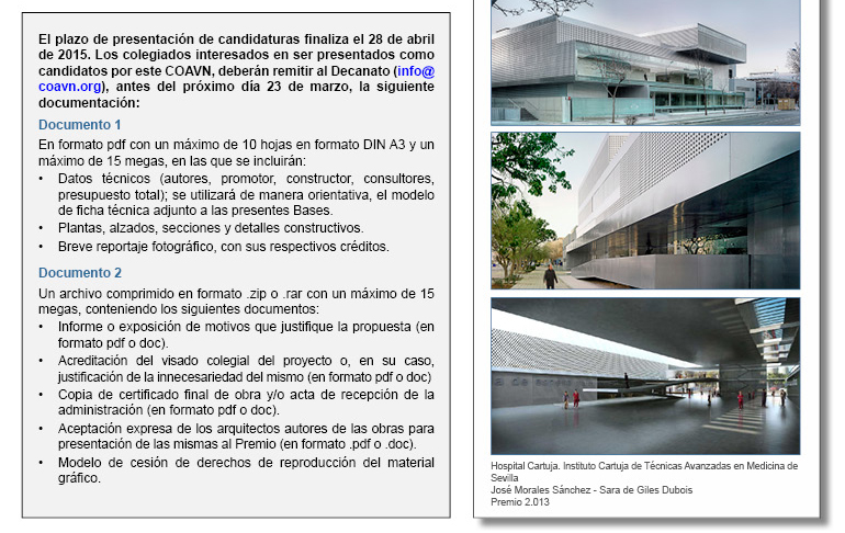 Premio Arquitectura Esp 2015