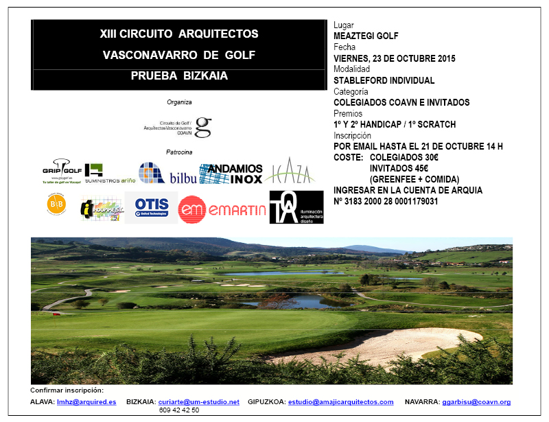 XII Cicuito COAVN Golf. Prueba Navarra