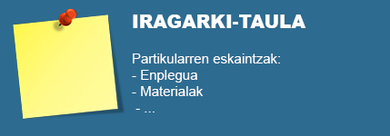 Iragarki-taula