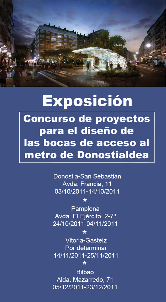 Exposicion Concurso Metro Donostialdea