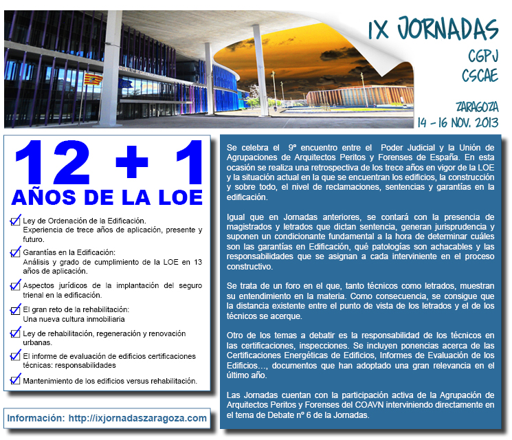 IX Jornadas CGPJ-CSCAE