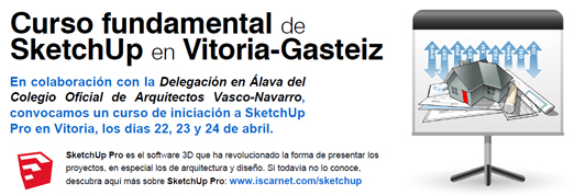 Curso fundamental de SketchUp en Vitoria-Gasteiz