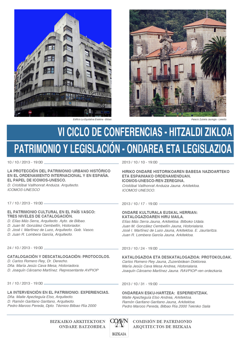 Ciclo Conferencias Patrimonio Bizkaia